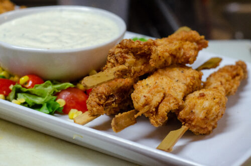 Fried Chicken Skewers